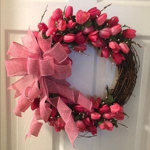 Tulip grapevine wreath